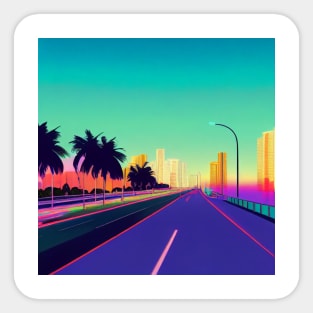 Miami Drive #2 Sticker